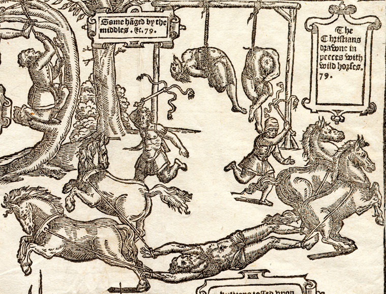 Four horses quarter a man Atla Digital Library