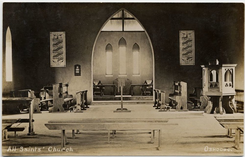 Interior of All Saints Church, Oshogbo, Nigeria, n.d. Interior of All Saints Church, Oshogbo, Nigeria, n.d.